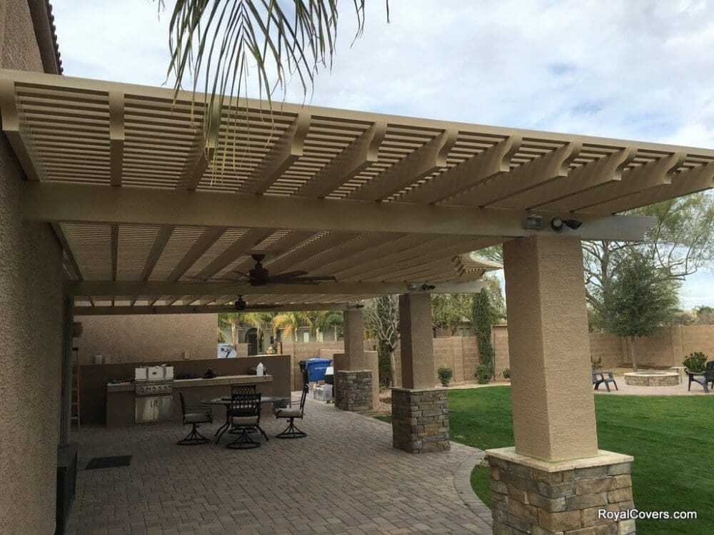 Combo Patio Covers (Solid & Lattice Combination)
