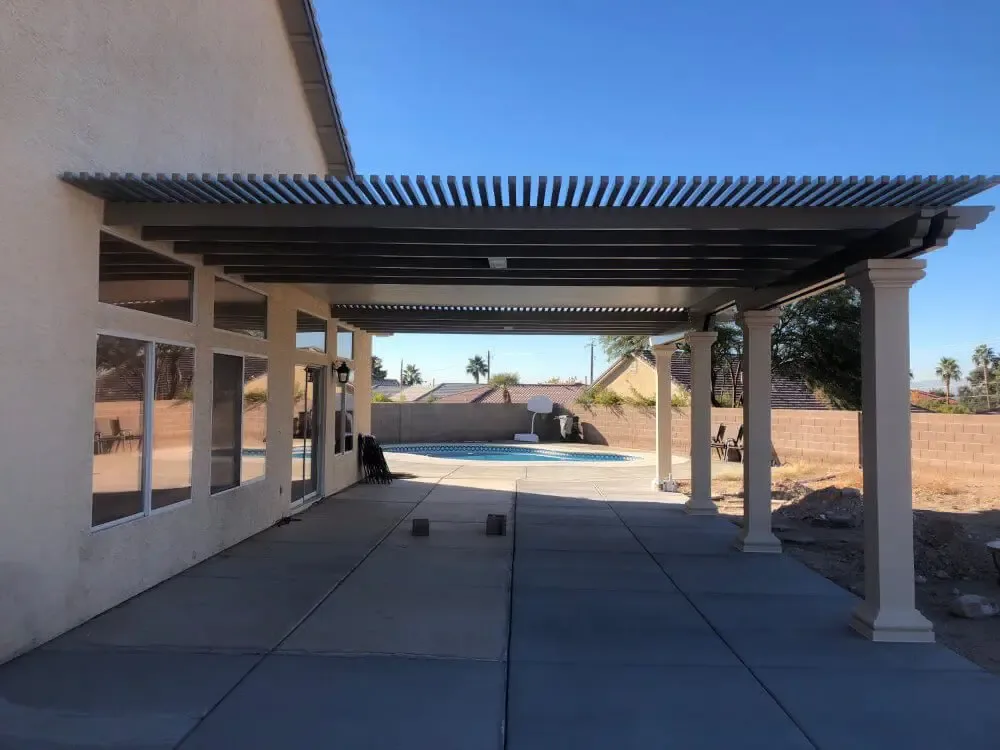 Combo Patio Covers (Solid & Lattice Combination)