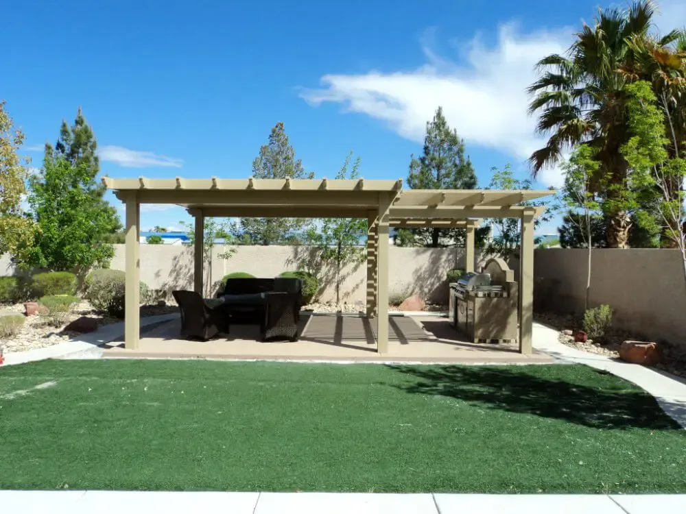 Combo Patio Covers (Solid & Lattice Combination)