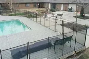 Wood Deck Pool Fencing