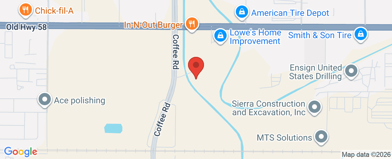 Map showing 7921 Rosedale Hwy., Bakersfield, CA, 93308