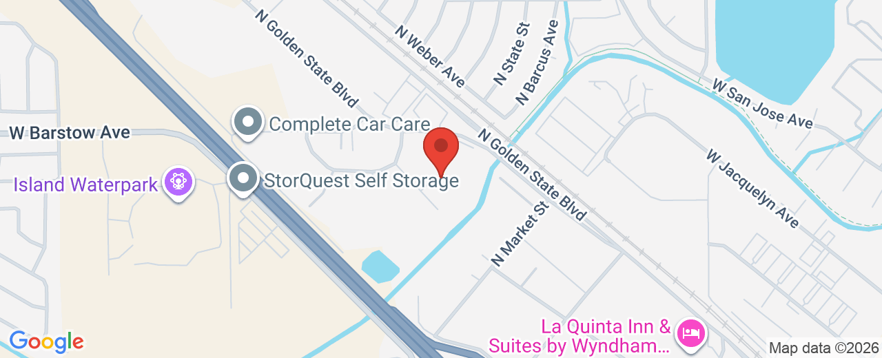 Map showing 5480 W. Mission Ave Ste. 101, Fresno, CA, 93722
