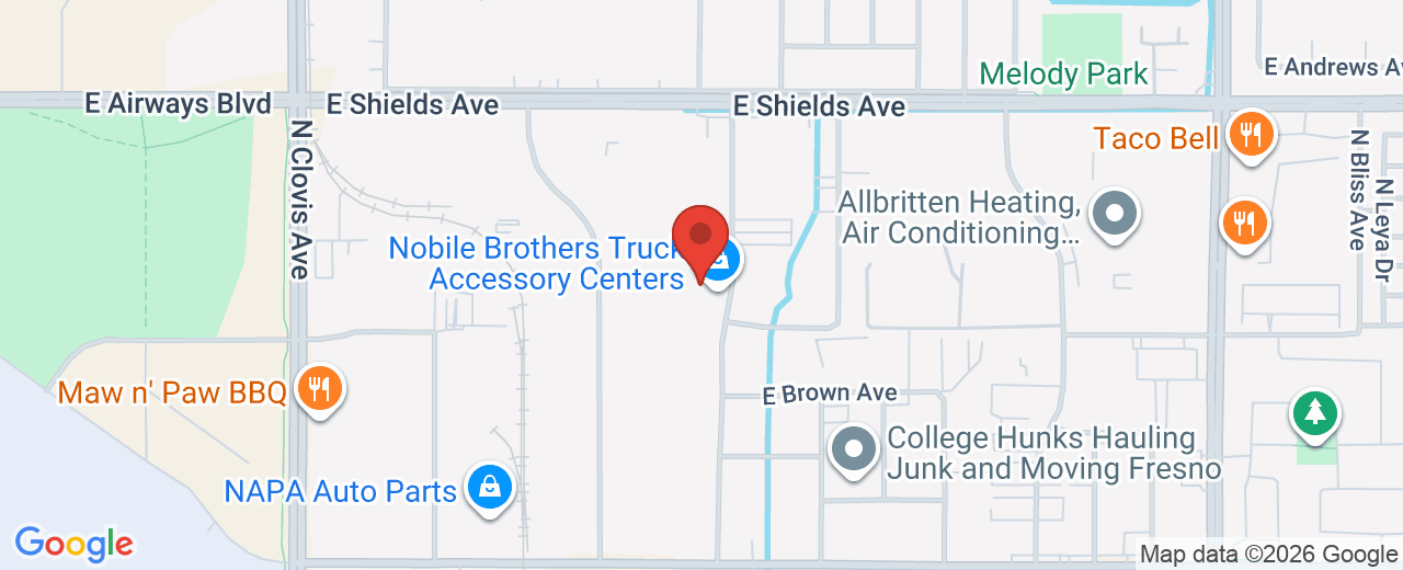 Map showing 2855 N. Sunnyside #106, Fresno, CA, 93727