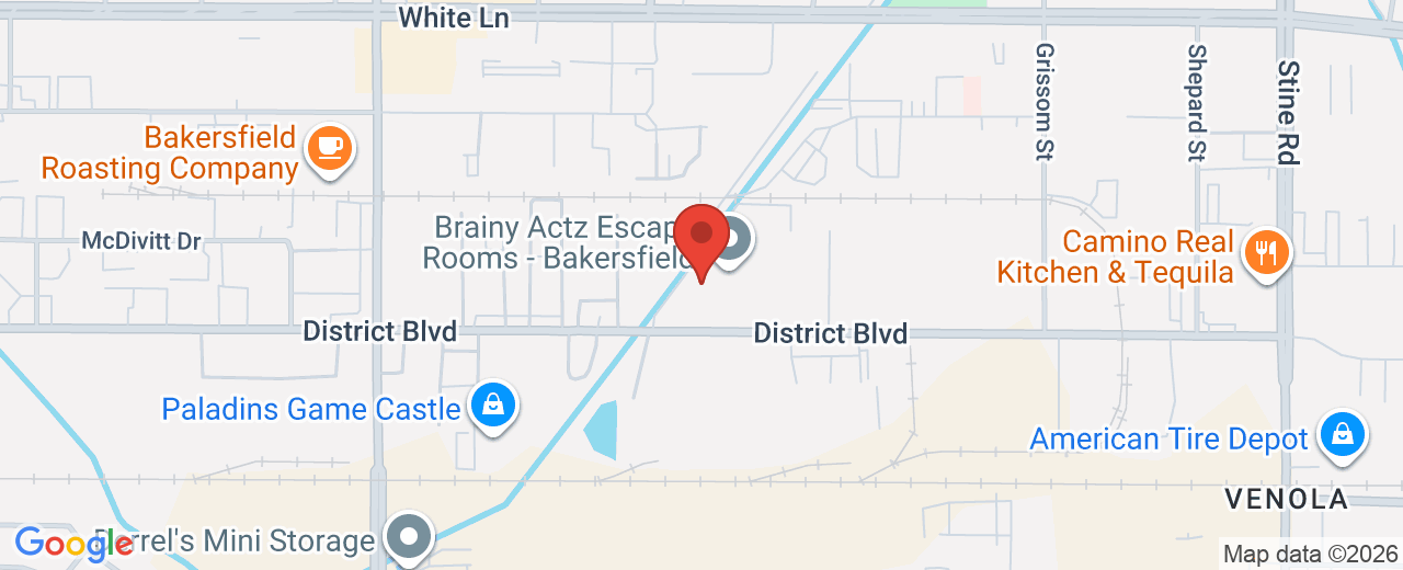 Map showing 5880 District Blvd Ste 19, Bakersfield, CA, 93313