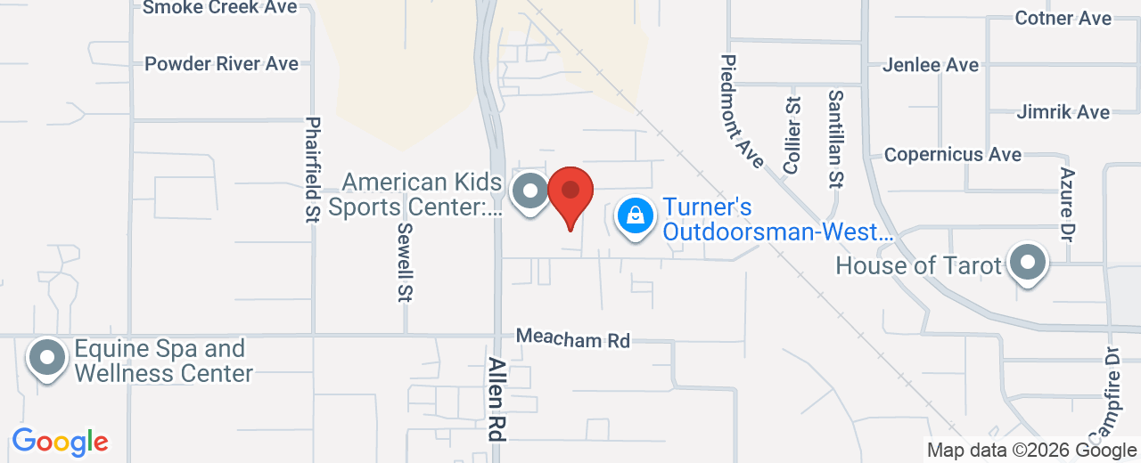 Map showing 12720 Jomani Dr, Bakersfield, CA, 93312