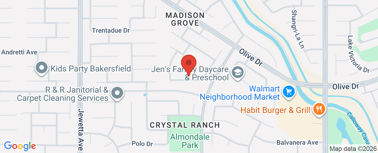 Map showing 10516 Yosemite Falls Ave, Bakersfield, CA, 93312